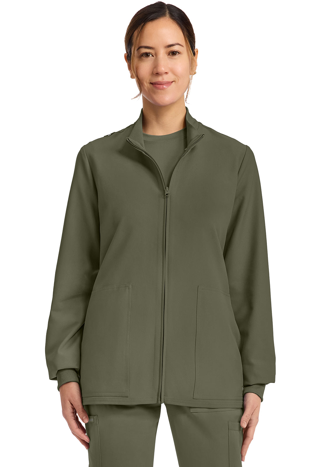 WW ORIGINALS ULTRA Women's CK00013A Zip Up Scrub Jacket