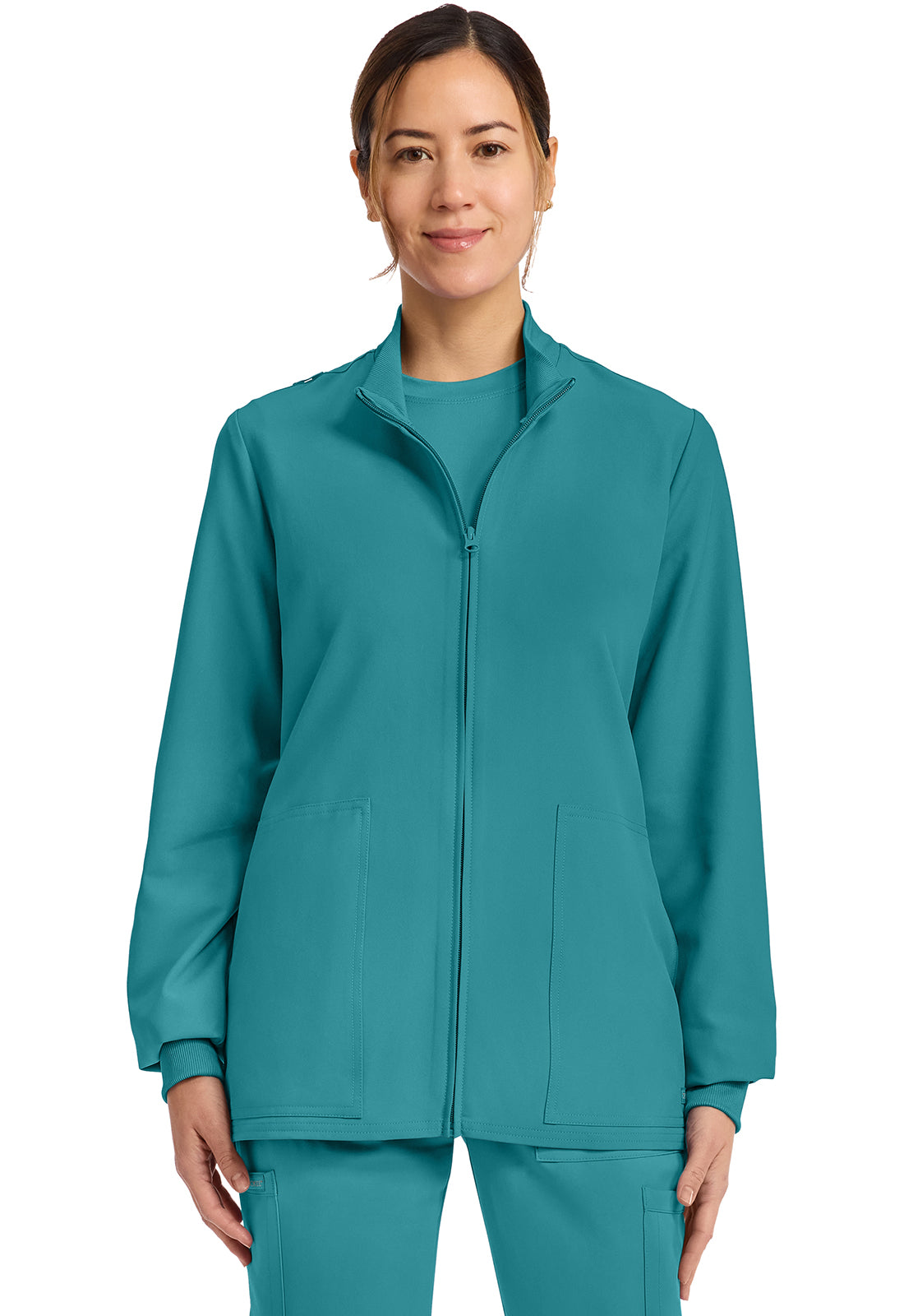 WW ORIGINALS ULTRA Women's CK00013A Zip Up Scrub Jacket
