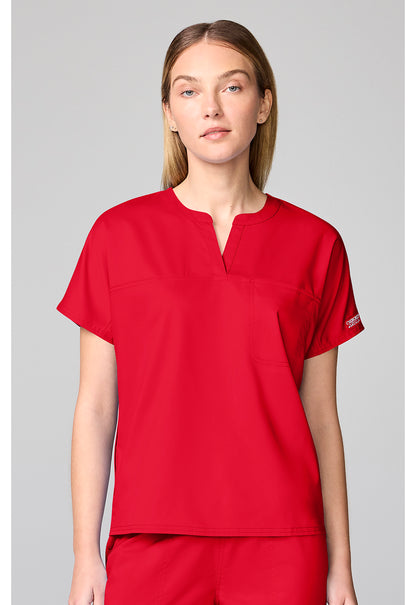 Cherokee WW Revolution Women's CK00038 Mandarin Collar Top