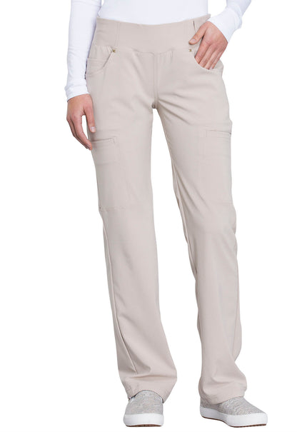 Cherokee iFlex Women's CK002 Mid Rise Straight Leg Pull-on Pant