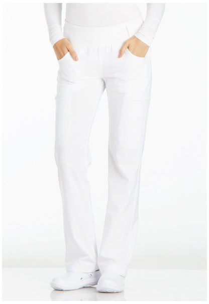 Cherokee iFlex Women's CK002 Mid Rise Straight Leg Pull-on Pant