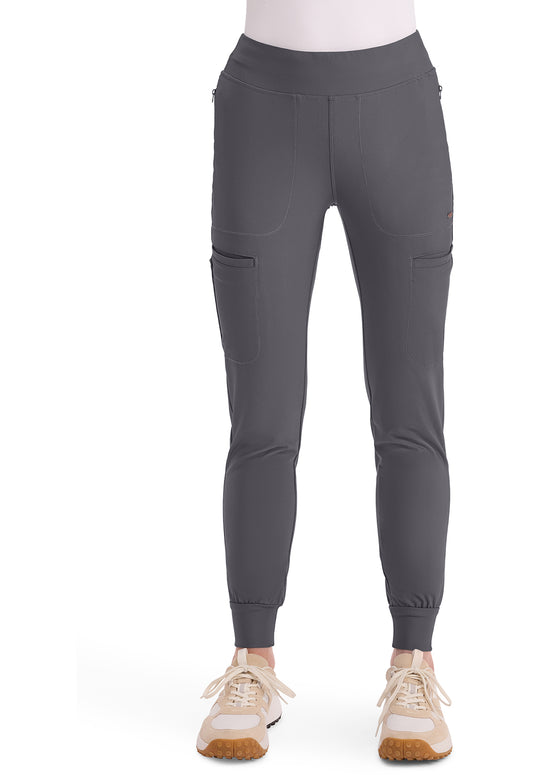 Cherokee Form Women's CK092 Mid Rise Tapered Leg Drawstring Pant