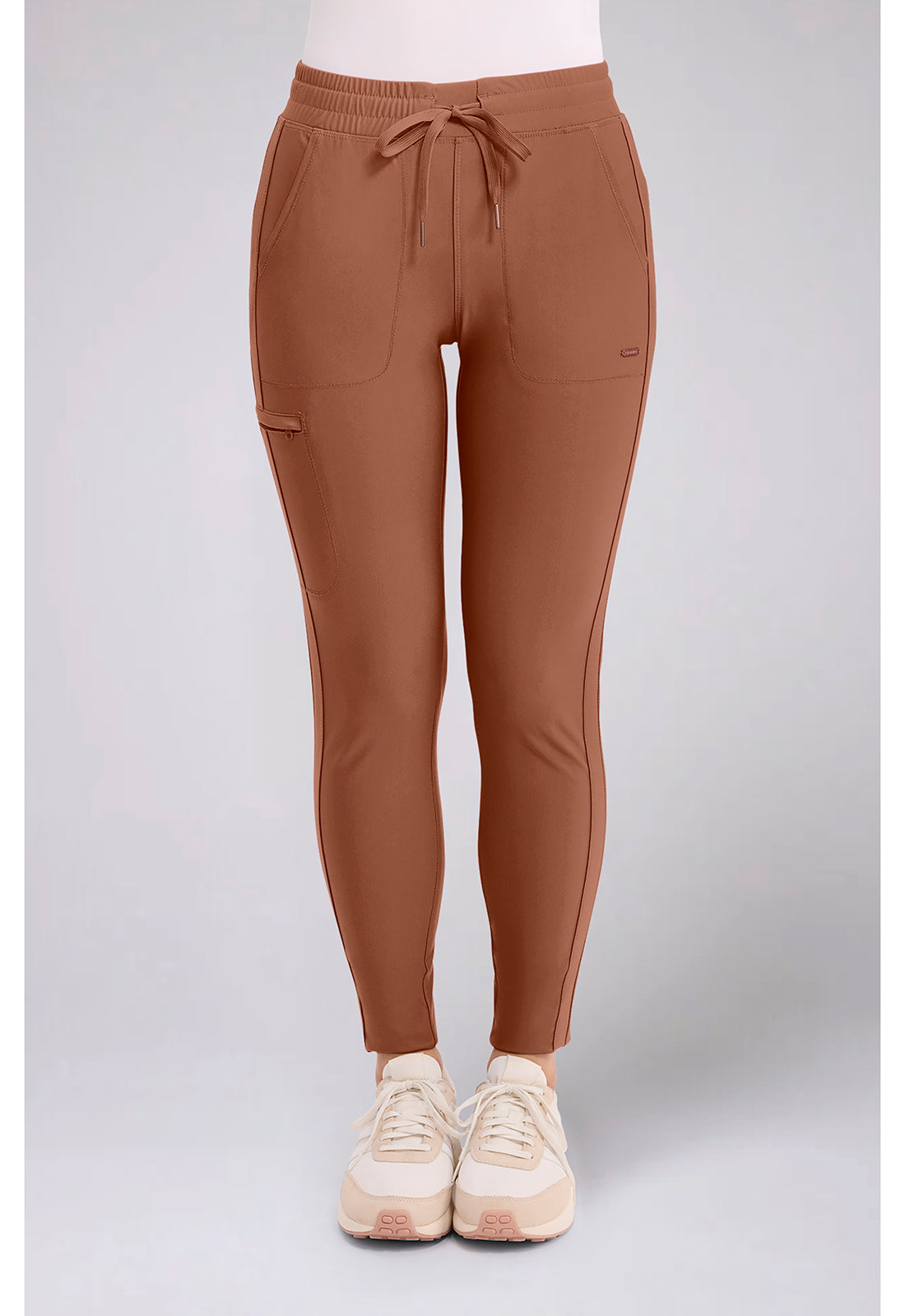 Cherokee Form Women's CK095 Mid Rise Tapered Leg Drawstring Pant