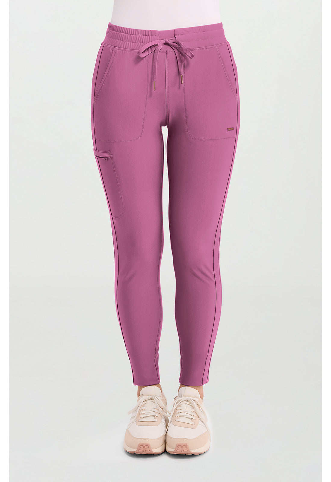 Cherokee Form Women's CK095 Mid Rise Tapered Leg Drawstring Pant