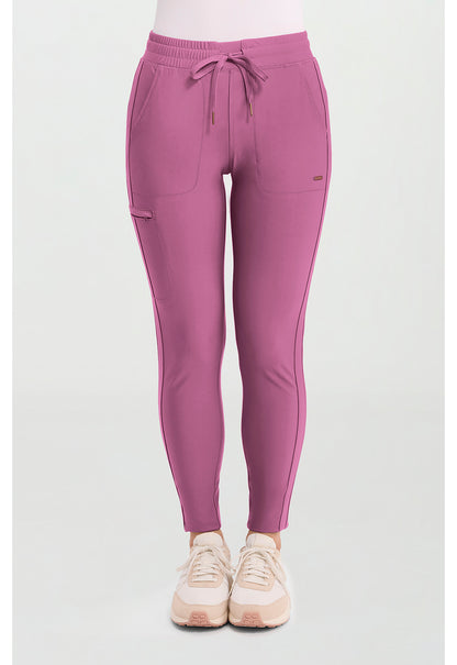 Cherokee Form Women's CK095 Mid Rise Tapered Leg Drawstring Pant