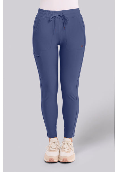 Cherokee Form Women's CK095 Mid Rise Tapered Leg Drawstring Pant