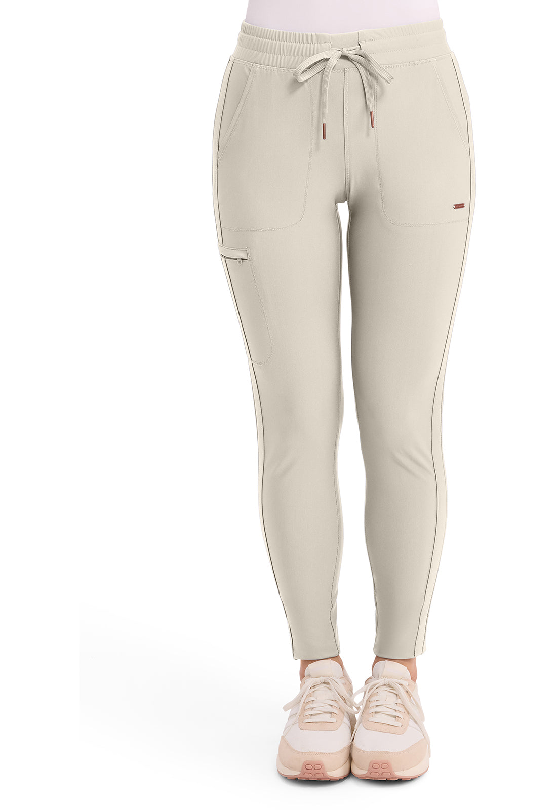 CHEROKEE FORM  Women's CK095 Mid Rise Tapered Leg Drawstring Pant