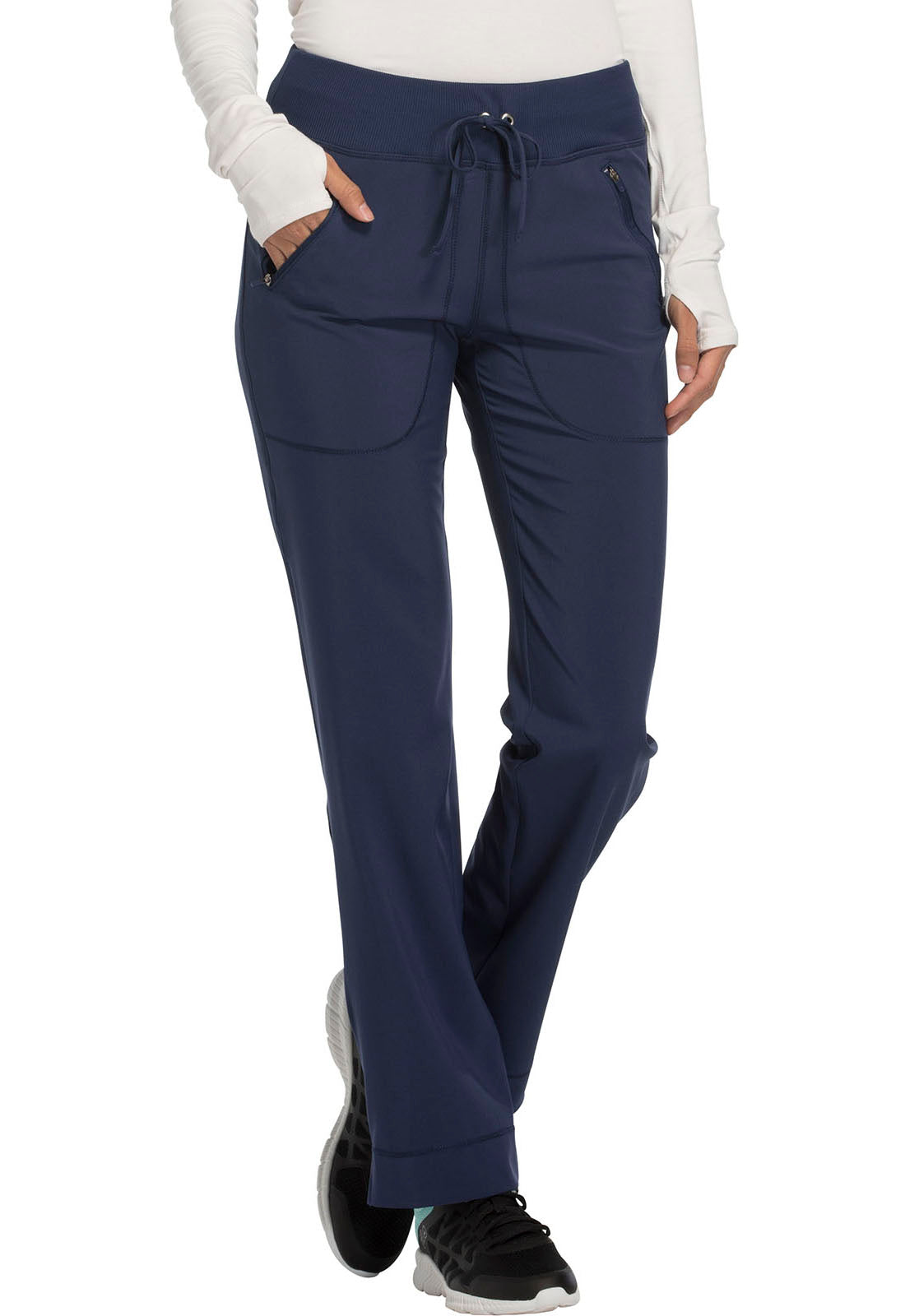 Cherokee Infinity Women's CK100A Mid Rise Tapered Leg Drawstring Pants