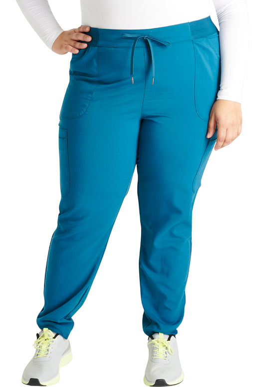 Cherokee Atmos Women's CK138A Mid Rise Pull-on Jogger