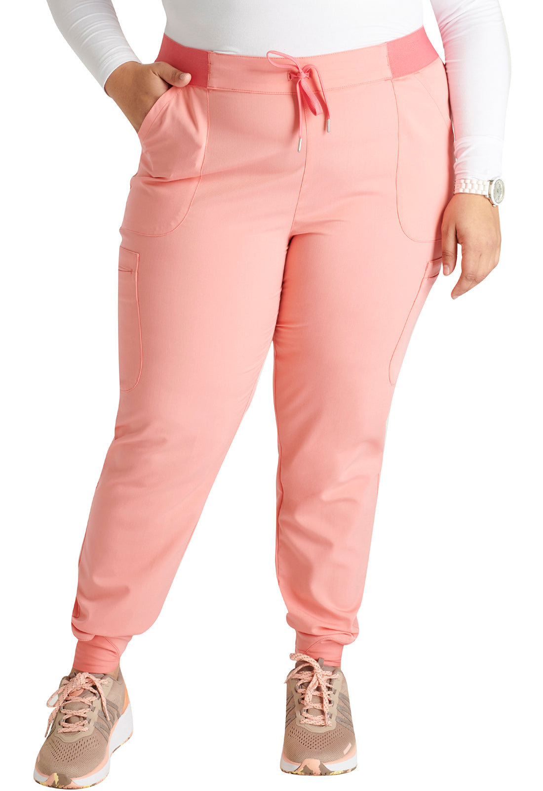 Cherokee Atmos Women's CK138A Mid Rise Pull-on Jogger