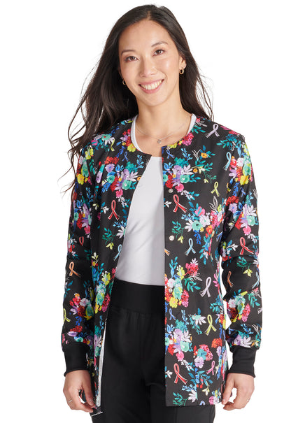 Cherokee Prints Women's CK301 Snap Front Jacket