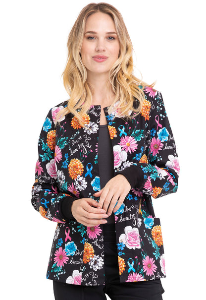 Cherokee Prints Women's CK301 Snap Front Jacket