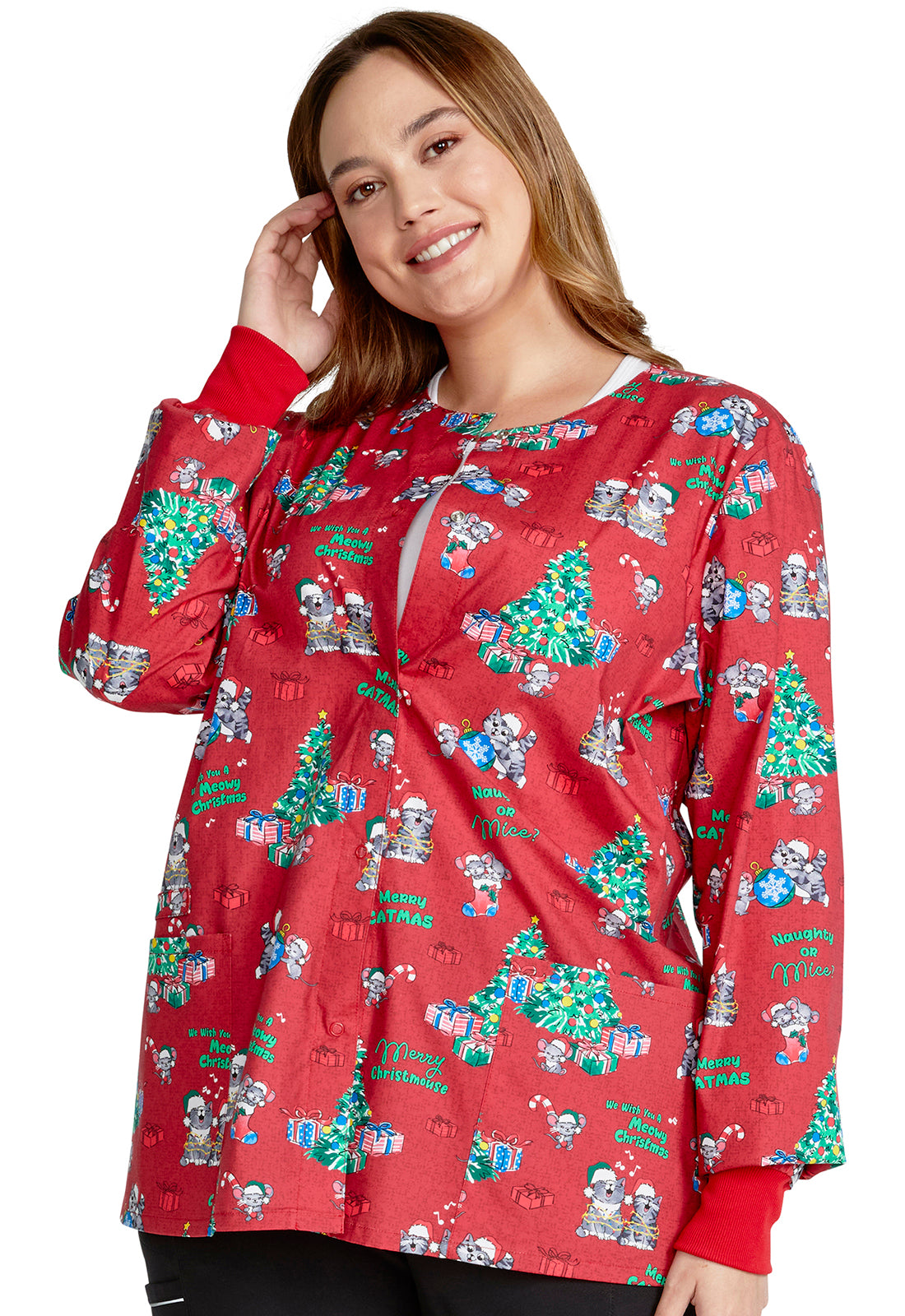 Cherokee Prints Women's CK301 Snap Front Jacket