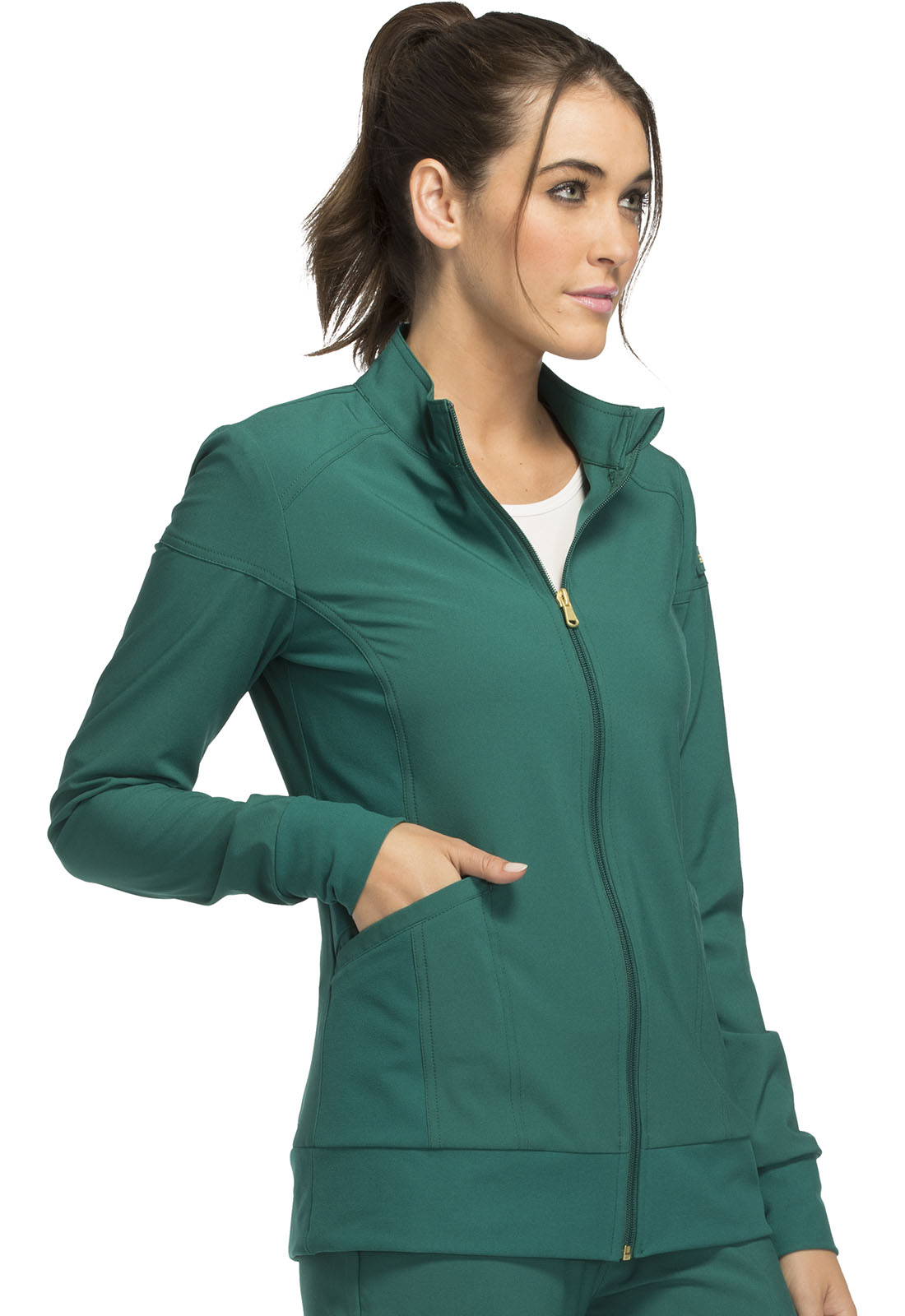 Cherokee iFlex Women's CK303 Zip Front Jacket – The Uniform Shoppe