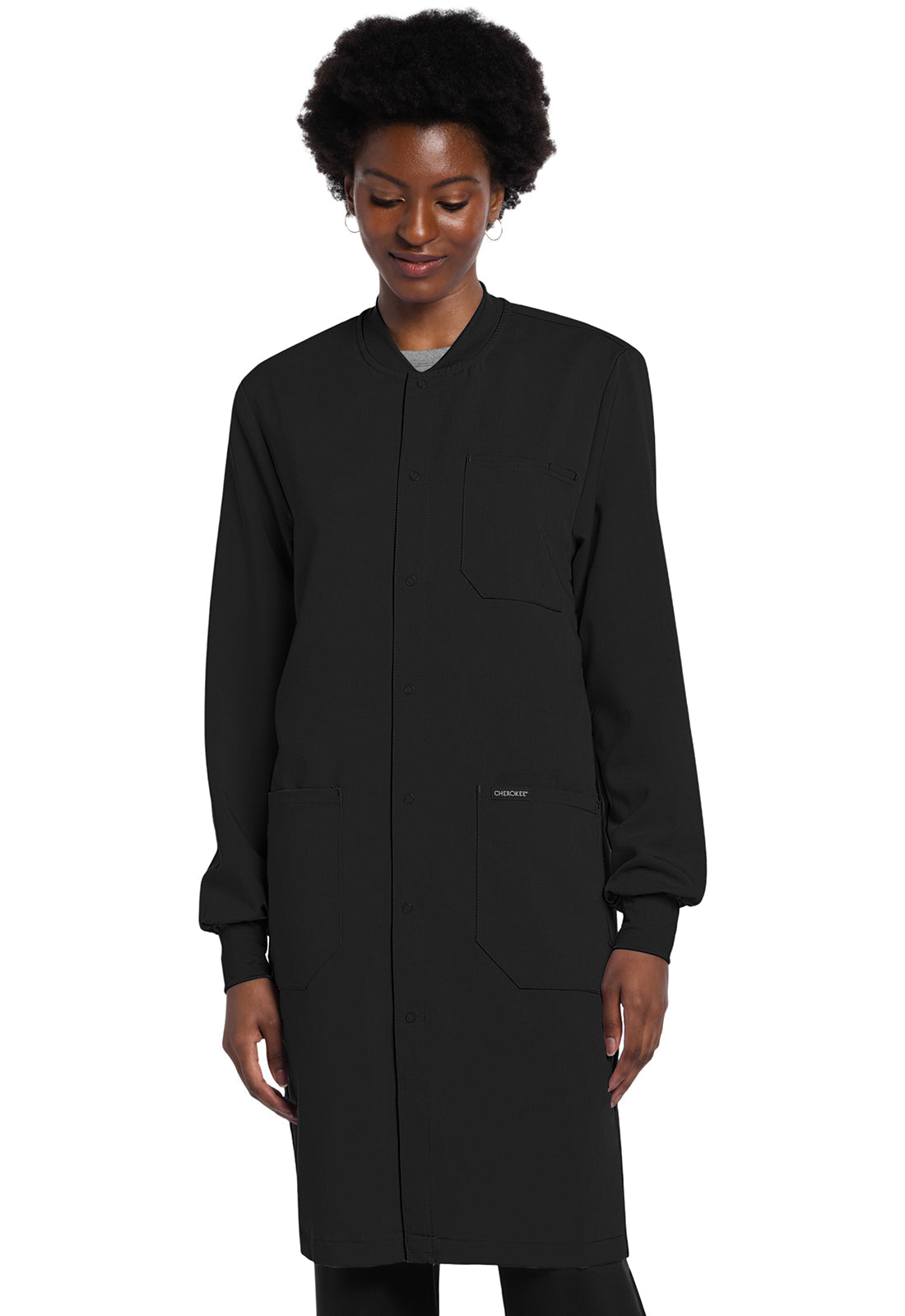 Cherokee Project Lab Unisex CK402A 40" Snap Front Lab Coat — Clearance