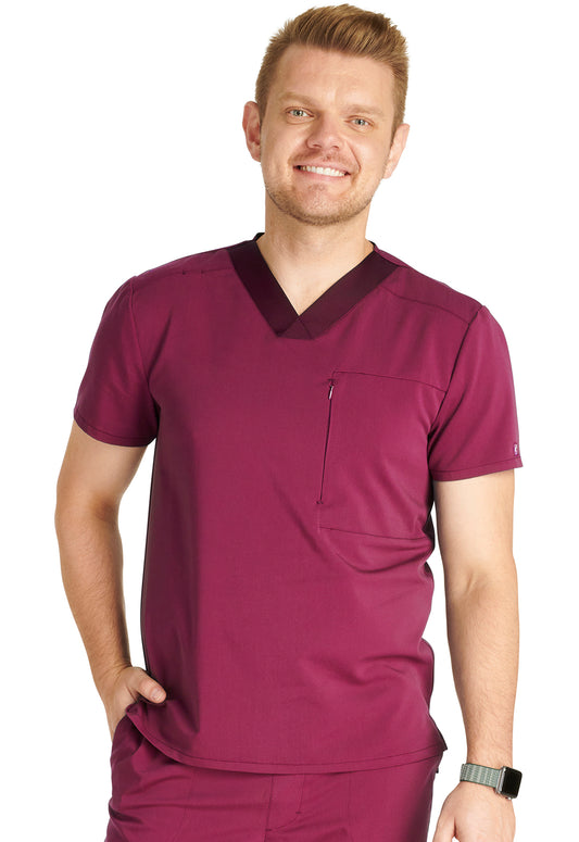 Cherokee Atmos Men's CK718A Men's V-Neck Top