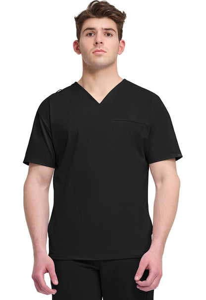 Cherokee Achieve Men's CK729 Men's 3-Pocket V-Neck Top