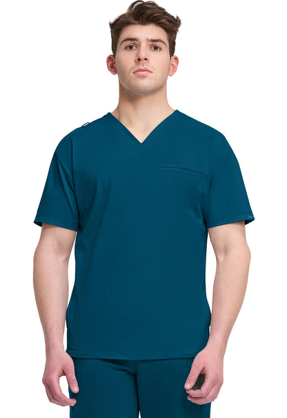 Cherokee Achieve Men's CK729 Men's 3-Pocket V-Neck Top
