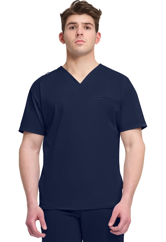Cherokee Achieve Men's CK729 Men's 3-Pocket V-Neck Top