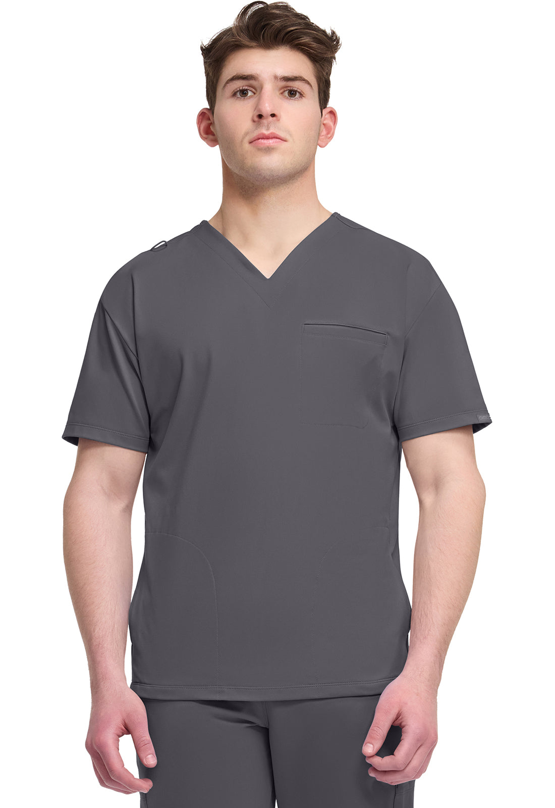 Cherokee Achieve Men's CK729 Men's 3-Pocket V-Neck Top