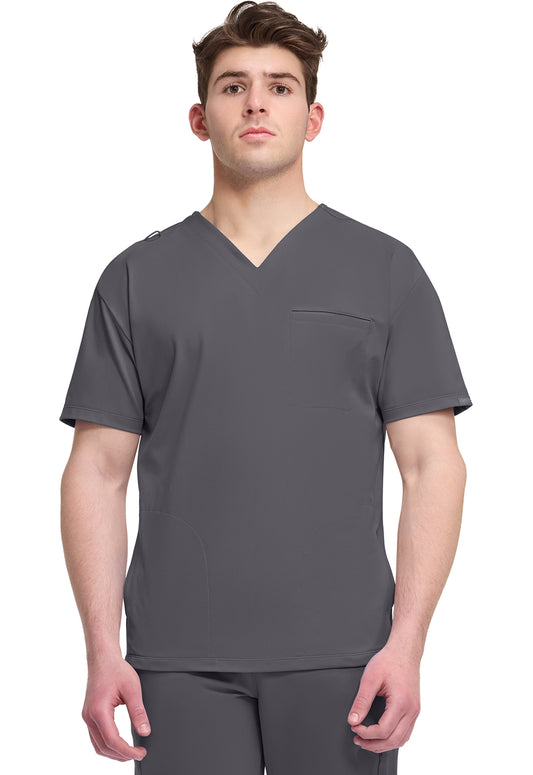 Cherokee Achieve Men's CK729 Men's 3-Pocket V-Neck Top