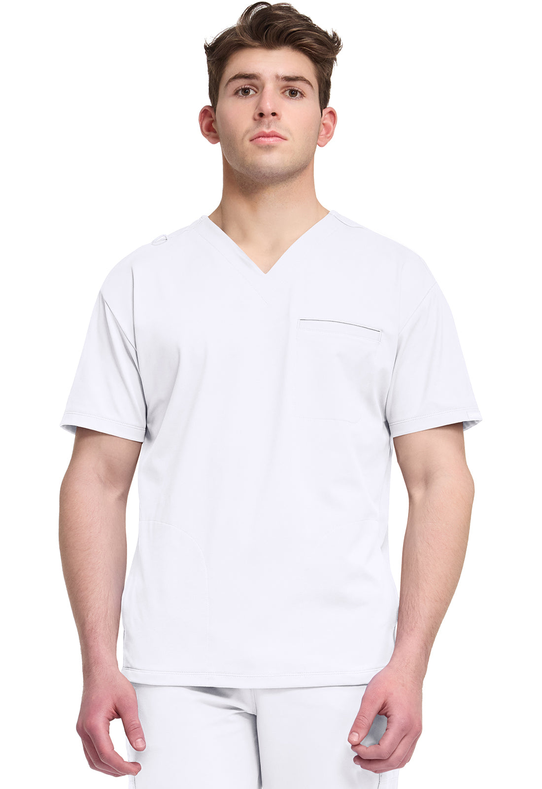 Cherokee Achieve Men's CK729 Men's 3-Pocket V-Neck Top