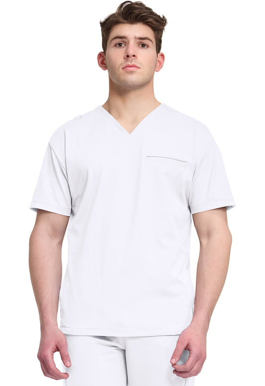 Cherokee Achieve Men's CK729 Men's 3-Pocket V-Neck Top