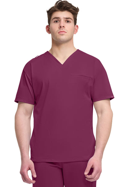 Cherokee Achieve Men's CK729 Men's 3-Pocket V-Neck Top