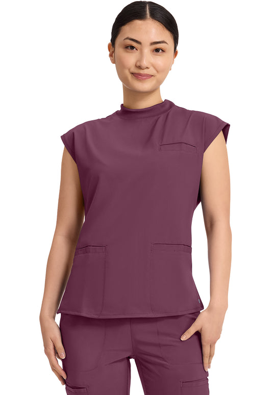 Cherokee Infinity Women's CK742A Mock Neck Top