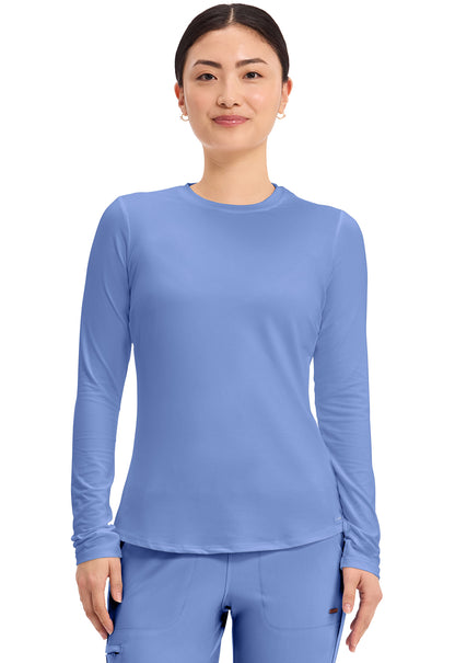 Cherokee Basics  Women's CK773 Long Sleeve Underscrub Knit Tee