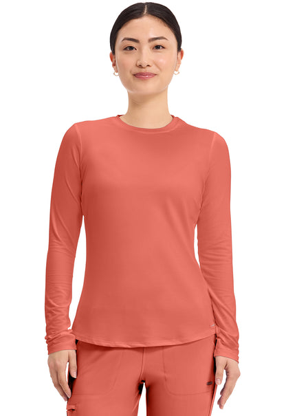 Cherokee Basics  Women's CK773 Long Sleeve Underscrub Knit Tee