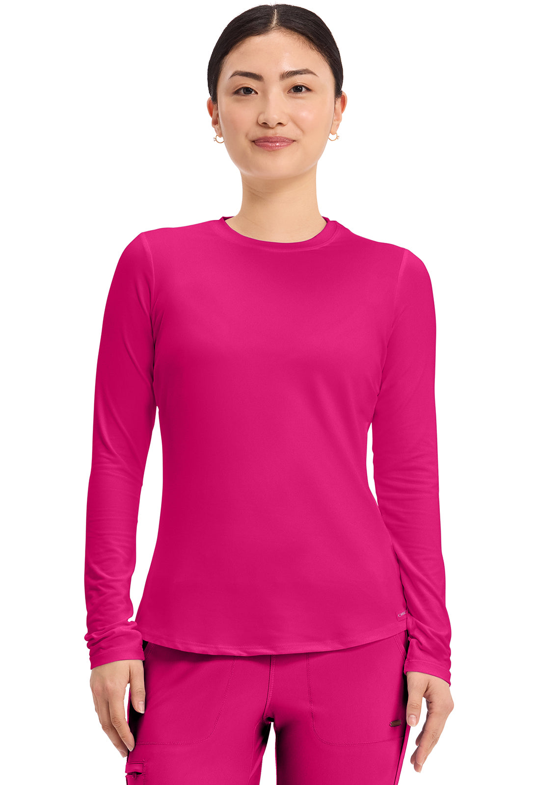 Cherokee Basics  Women's CK773 Long Sleeve Underscrub Knit Tee