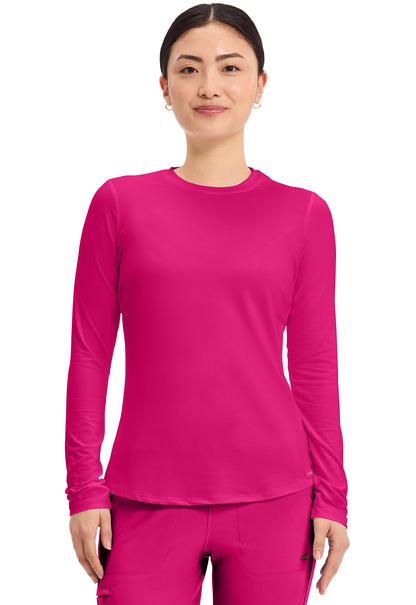 Cherokee Basics  Women's CK773 Long Sleeve Underscrub Knit Tee