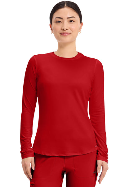 Cherokee Basics  Women's CK773 Long Sleeve Underscrub Knit Tee