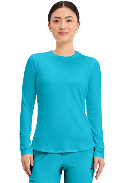 Cherokee Basics  Women's CK773 Long Sleeve Underscrub Knit Tee