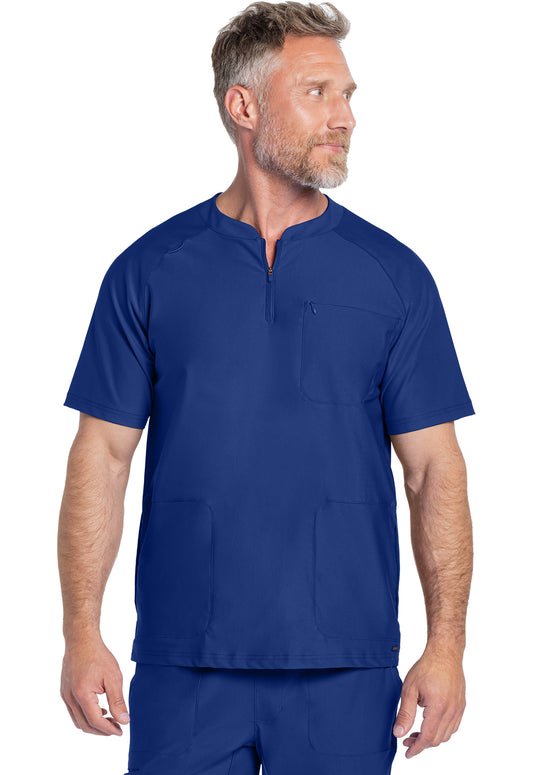 CHEROKEE FORM  Men's CK812 Men's Quarter Zip Henley Top