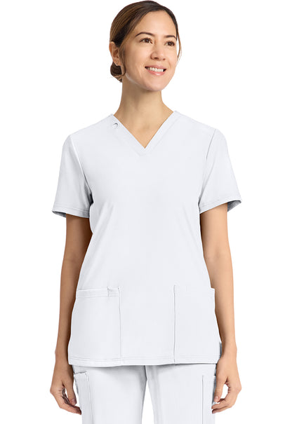 Cherokee Achieve Women's CK832 Women's 2-Pocket V-Neck Top