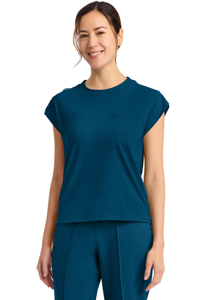 Cherokee Achieve Women's CK936 Women's 1-Pocket Crew Neck Top