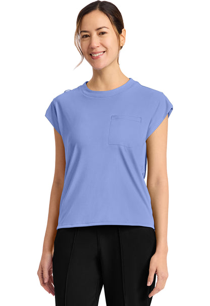 Cherokee Achieve Women's CK936 Women's 1-Pocket Crew Neck Top