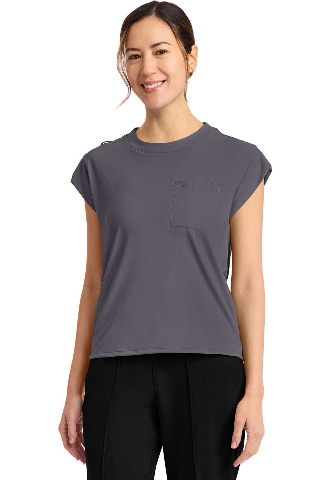 Cherokee Achieve Women's CK936 Women's 1-Pocket Crew Neck Top