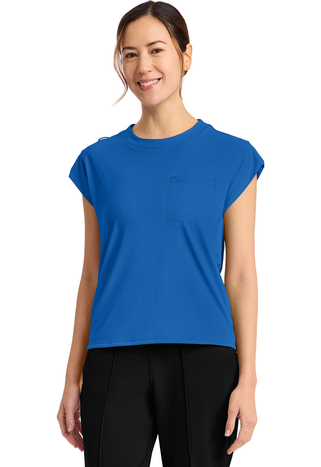 Cherokee Achieve Women's CK936 Women's 1-Pocket Crew Neck Top