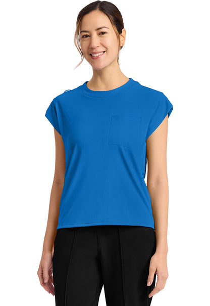 Cherokee Achieve Women's CK936 Women's 1-Pocket Crew Neck Top