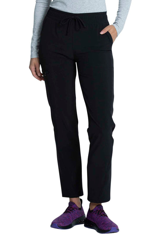 Cherokee Allura Women's CKA184 Mid Rise Drawstring Tapered Leg Pant — Clearance