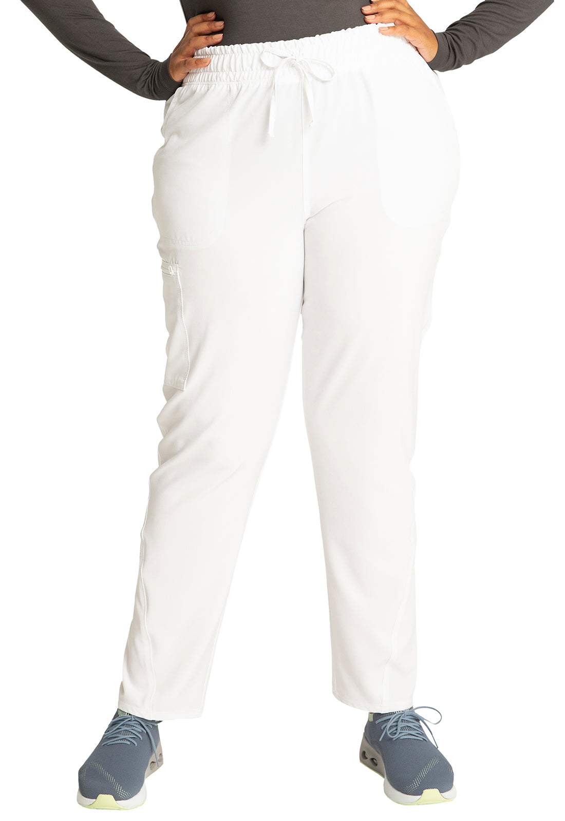 Cherokee Allura Women's CKA184 Mid Rise Drawstring Tapered Leg Pant