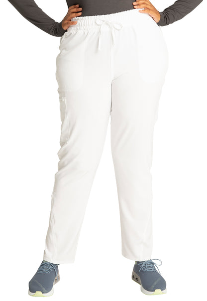 Cherokee Allura Women's CKA184 Mid Rise Drawstring Tapered Leg Pant