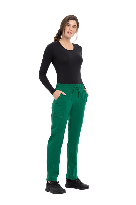 Pantalón de tiro medio con pierna cónica y cordón de ajuste Cherokee Allura Tall CKA 184