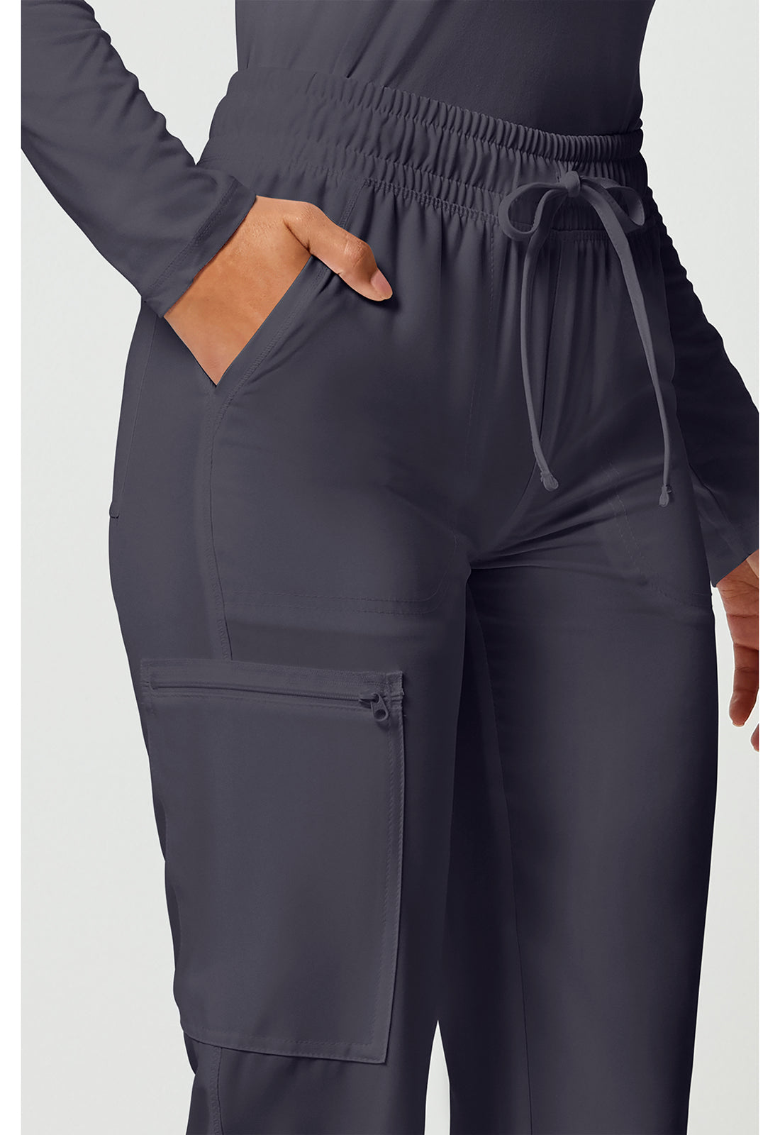 Cherokee Allura Women's CKA184 Mid Rise Drawstring Tapered Leg