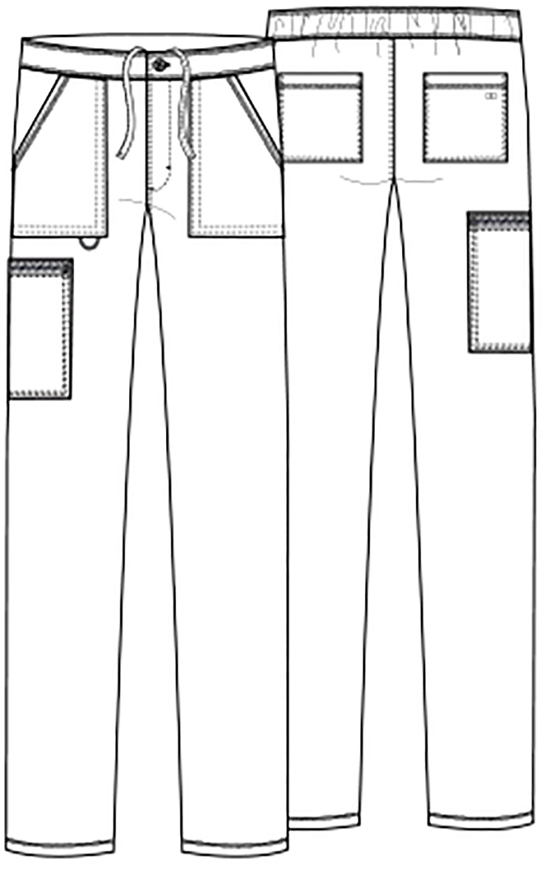 Cherokee Allura CKA189 Tall Men's Cargo Straight Let Pant