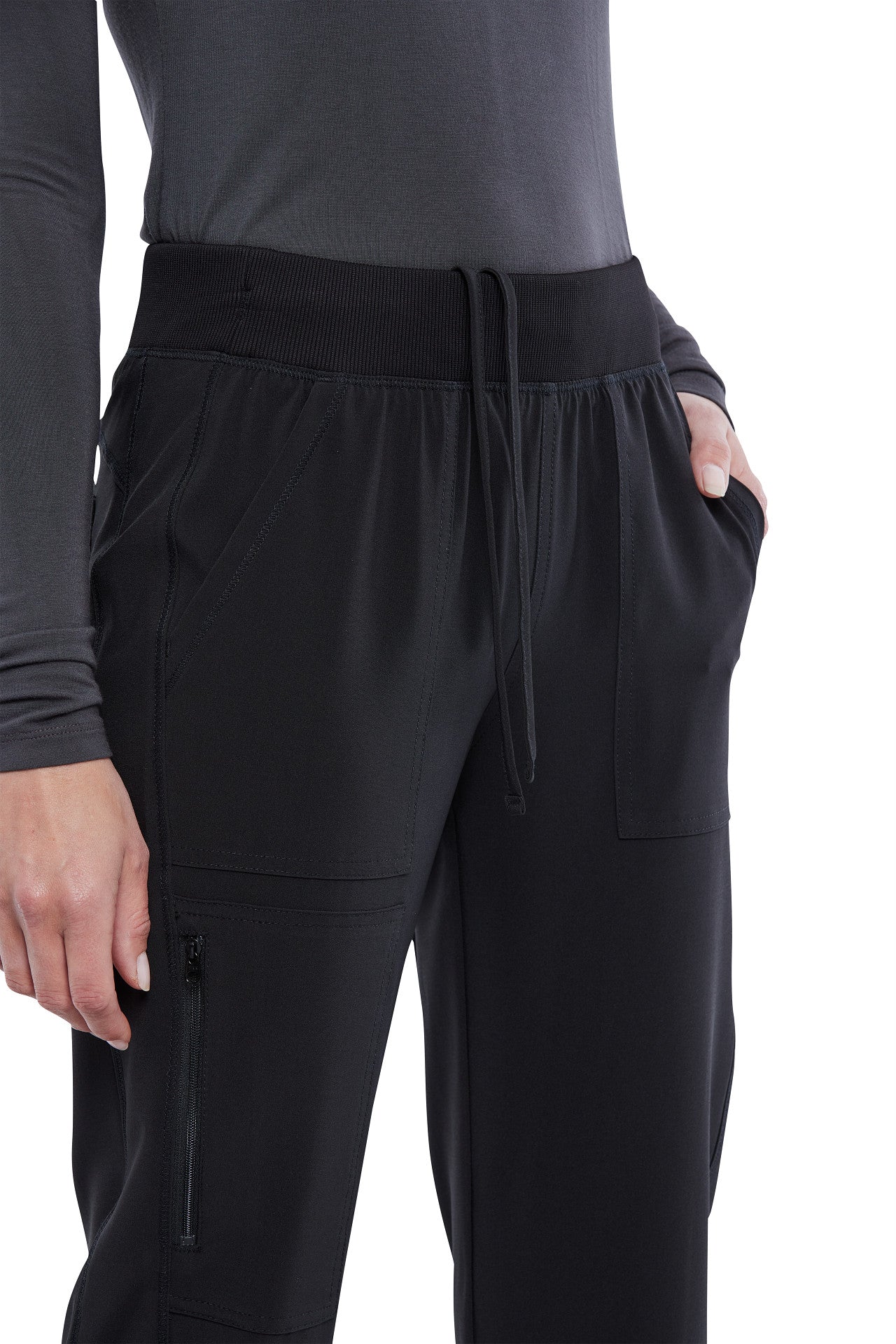 Cherokee Allura Tall CKA190 Women s Pull On Jogger Pant XS Black