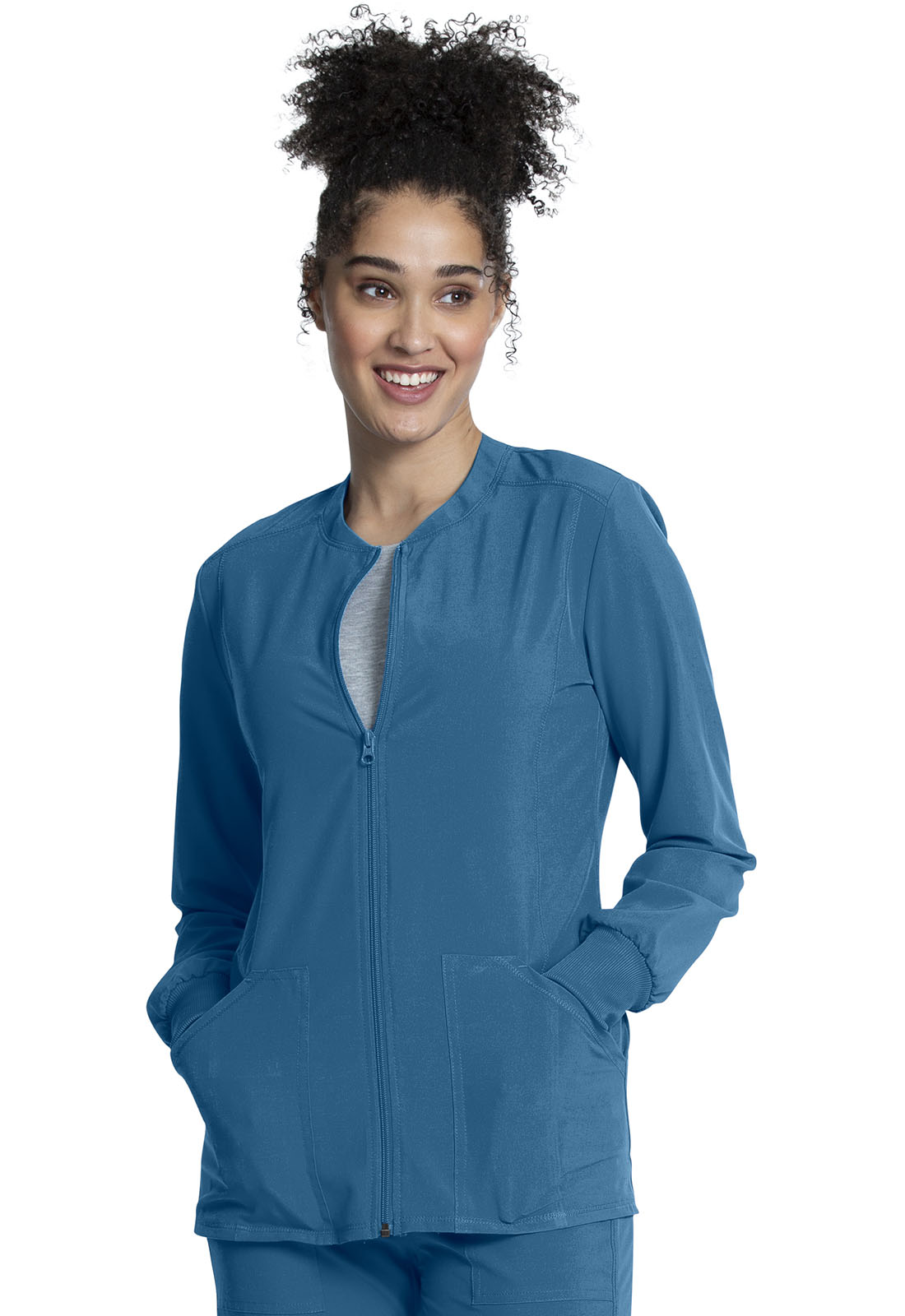 ジャケット・アウター er Cherokee Allura Women's CKA384 Zip Front Jacket – The Uniform Shoppe